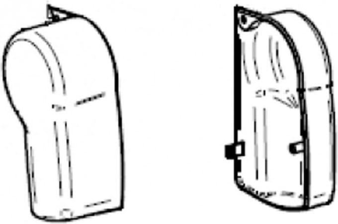Thule Eindkap Mainhousing LH+RH 4900 Wit