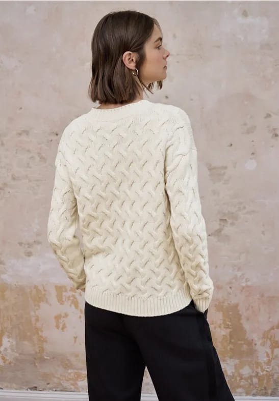 Jumper met kabelpatroon