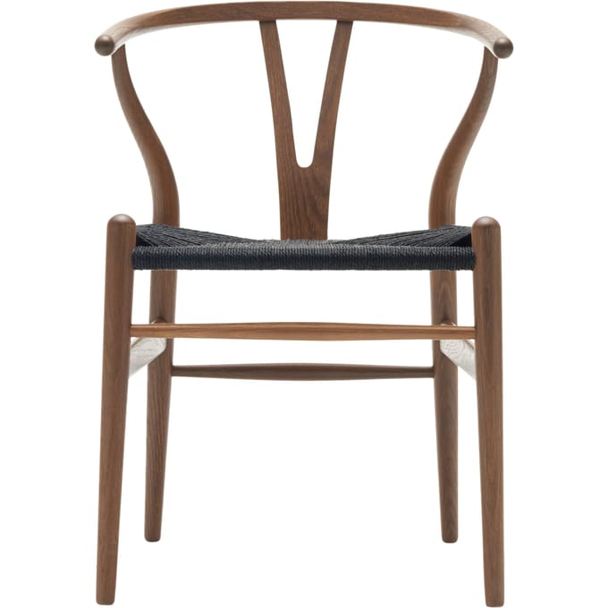 Carl Hansen & Søn CH24 Y Wishbone-stoel eiken - eiken rookkleurig, geolied - Vlecht zwart