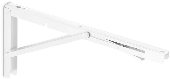 1 paar Opklapbare Muurbeugels wit (400 x 176 mm) Planklemmen max. belasting 150 kg van SOTECH