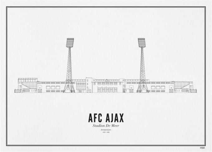 Ajax-print Stadion De Meer A3
