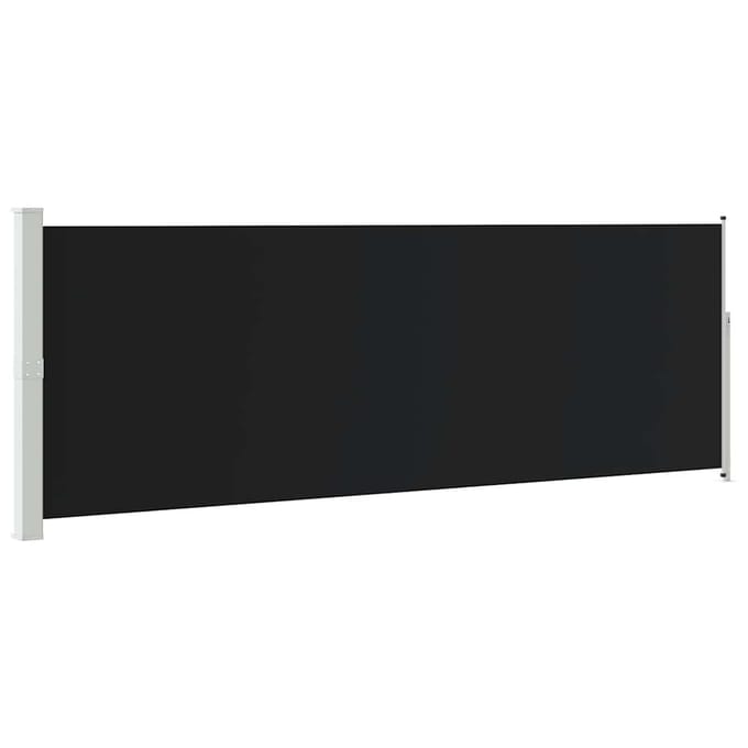 vidaXL - Windscherm - uittrekbaar - 160x514 - cm - zwart
