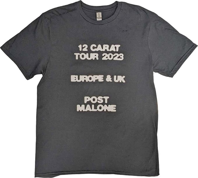 Post Malone - Butterfly Logo 2023 Tour Heren T-shirt - M - Zwart