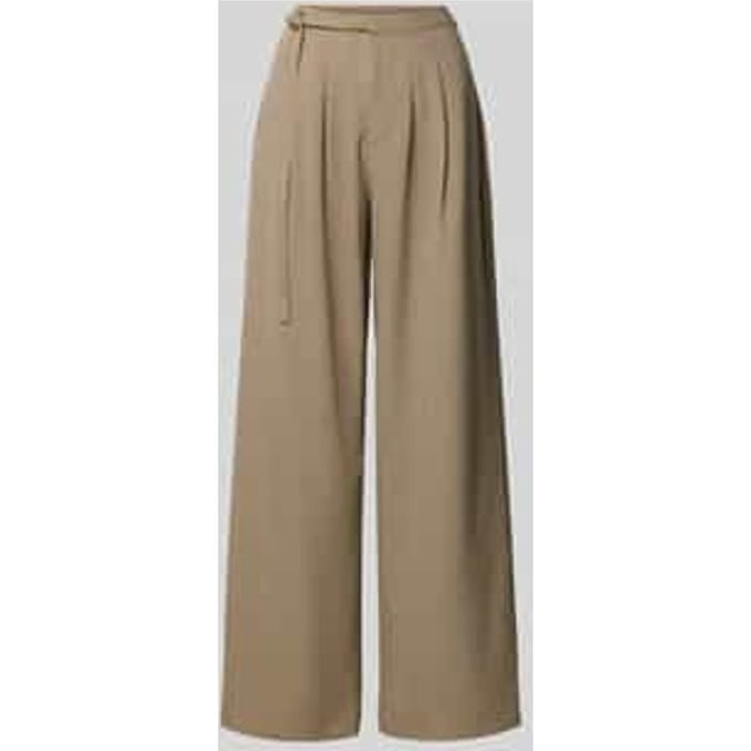 Wide fit broek met riem Model 'CASO'