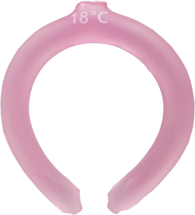 Nekkoelwraps - Nek koeler Halskoeler - Hitteverlichting - Herbruikbaar - 20.8 x 18.3 cm - Roze