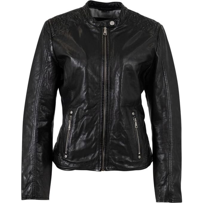 Mauritius Lederen jas - MWMabou - S tot XL - voor Vrouwen - zwart