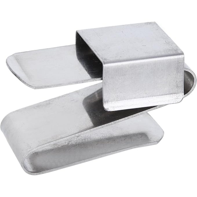 Magnetische Snooker Pool Keu Krijthouder Draagbare Roestvrijstalen S-vormige Clip Compact Formaat white