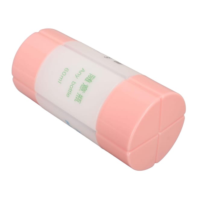 Distributeur de Voyage 4 en 1 Rose Petit Léger Plastique Solide Bouteille de Douche Polyvalente pour Shampoing white