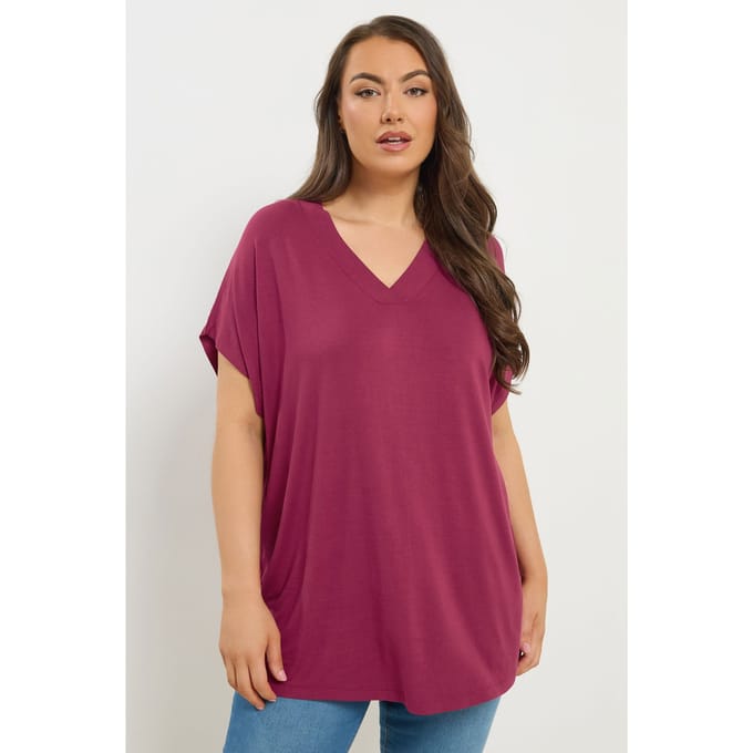 Yours Roze Tshirt Met Aangegroeide Mouwen Size 66-68