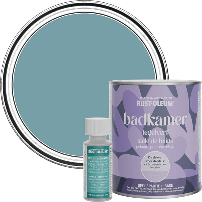 Rust-Oleum Blauw Badkamer Tegelverf Matt - Stille Oceaan 750ml