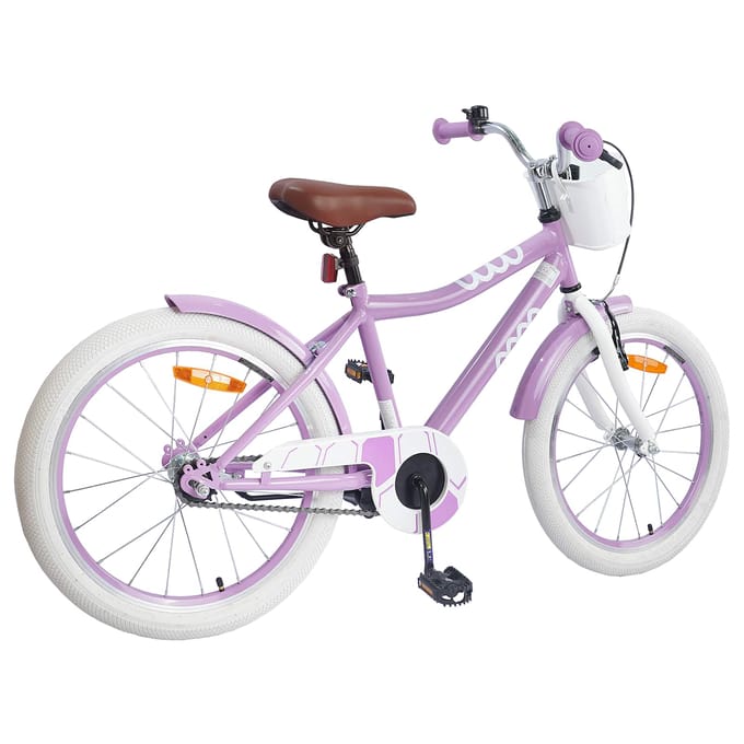 vidaXL - Kinderfiets - 18 - Inch - voor - 5-7 - jaar - oud - Paars