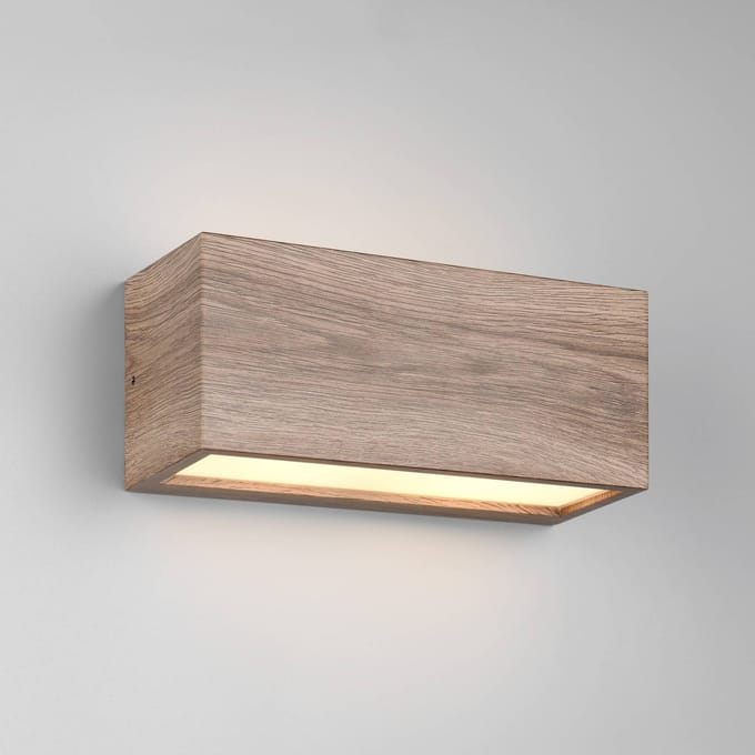TRIO MAYENNE - Wandlamp - Hout element - excl. 2x E14 4W - Buitenverlichting - IP44