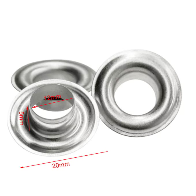 1000 stuks 12 mm ringetjes met ringetjes voor het decoreren, roestwerende leren ringen white