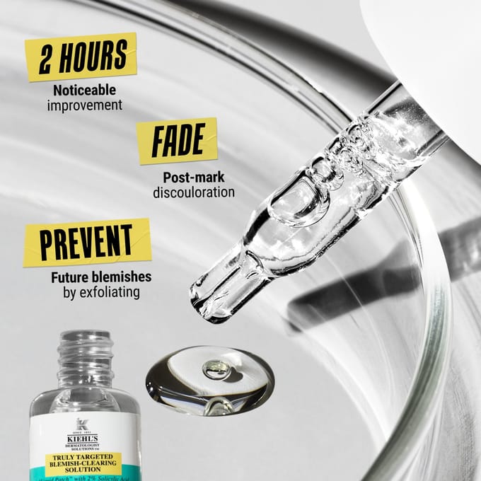 Kiehl's Reiniging Truly Targeted Blemish Clearing Solution Maskers tegen puistjes Dames 15 ml