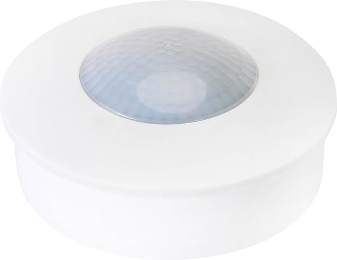 Bewegingssensor PIR - Kozolux - 6m - Max 300W - 360D - Opbouw - Rond - Wit