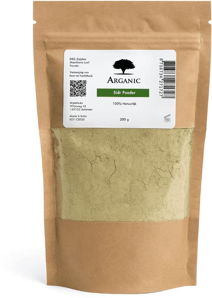 Sidr Poeder - 200 gram - 100% Natuurlijk - Voor Haar, Huid & Reiniging