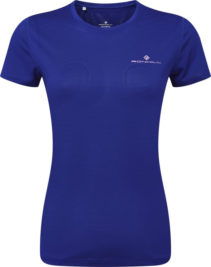 Ronhill - Tech S/S Hardloopshirt - Blauw - Dames - M