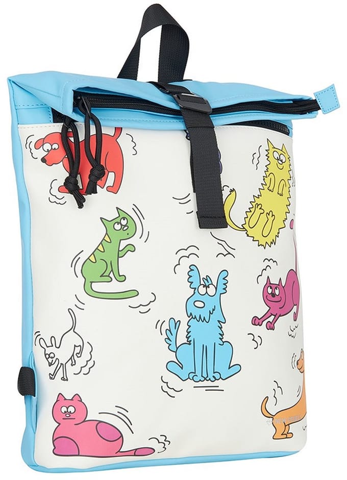 Mart Arts - Los Angeles Cartoon Rolltop Backpack Mini