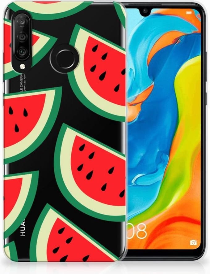 Huawei P30 Lite Siliconen Case Watermelons