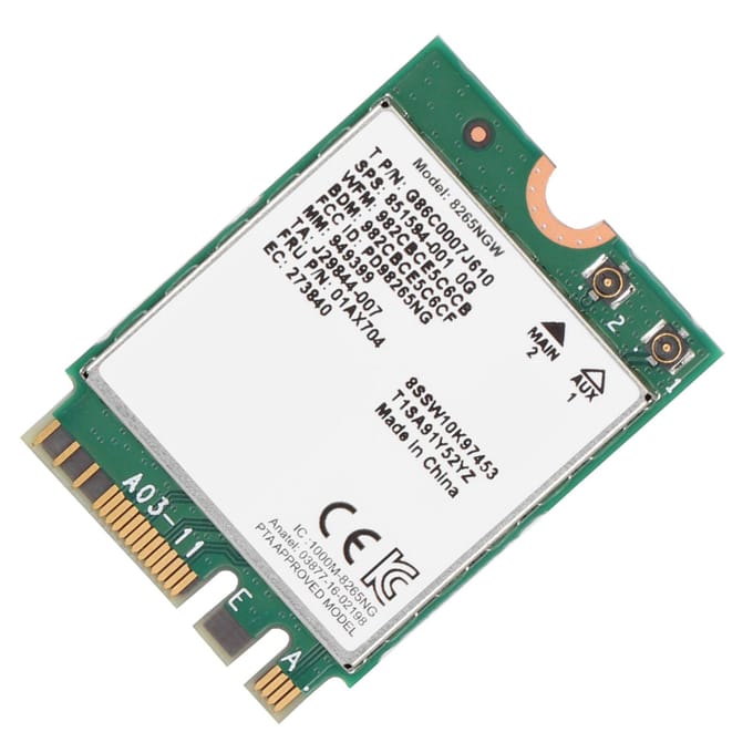 Bluetooth 4.2 Voor Intel 8265 867M 802.11AC 2.4G5G Draadloze Netwerkkaart Voor Lenovo white