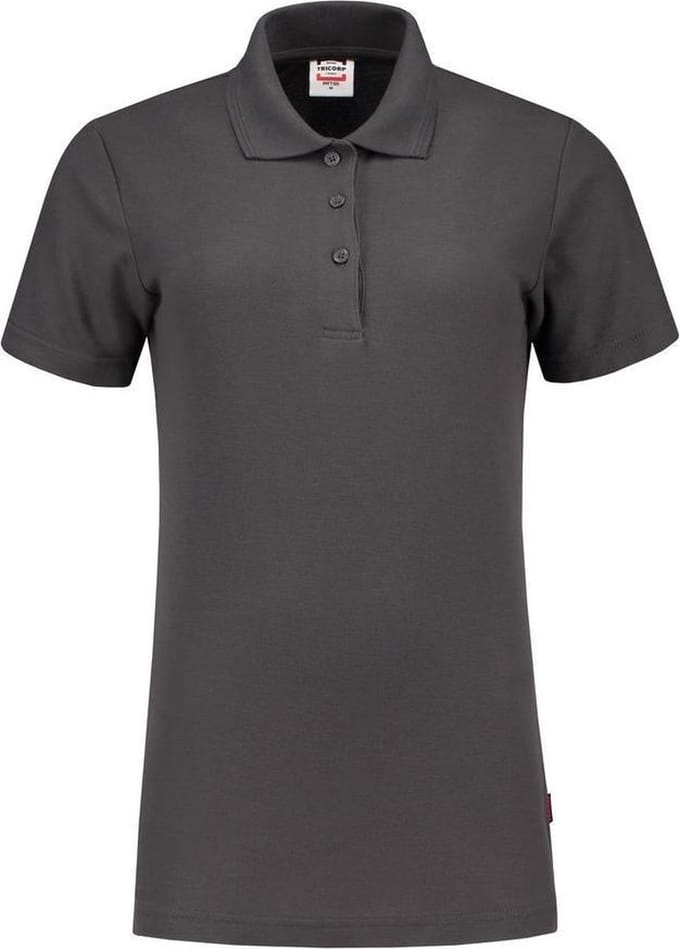 Tricorp 201006 Poloshirt Fitted Dames - Donkergrijs - S
