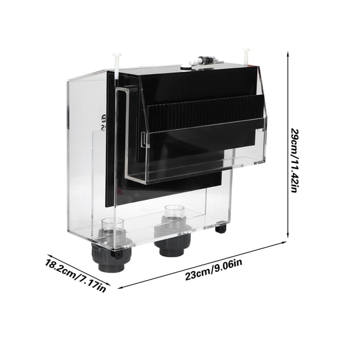 Kwaliteit Acryl Zelfstart Sifon Hang On Overloopbox voor Vissenkom Aquarium gray