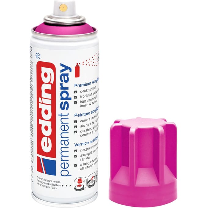 edding 5200 "Permanentspray", zijdemat - Telemagenta
