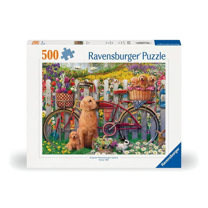Ravensburger puzzel honden tuin - legpuzzel 500 stukjes dieren.