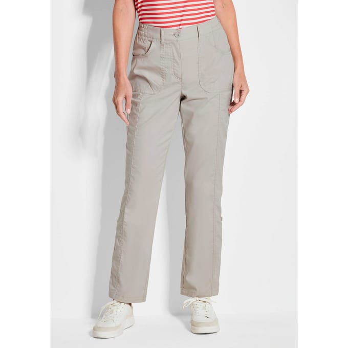 Functionele, waterafstotende broek CARLA - beige - Gr. 52 van Goldner Fashion