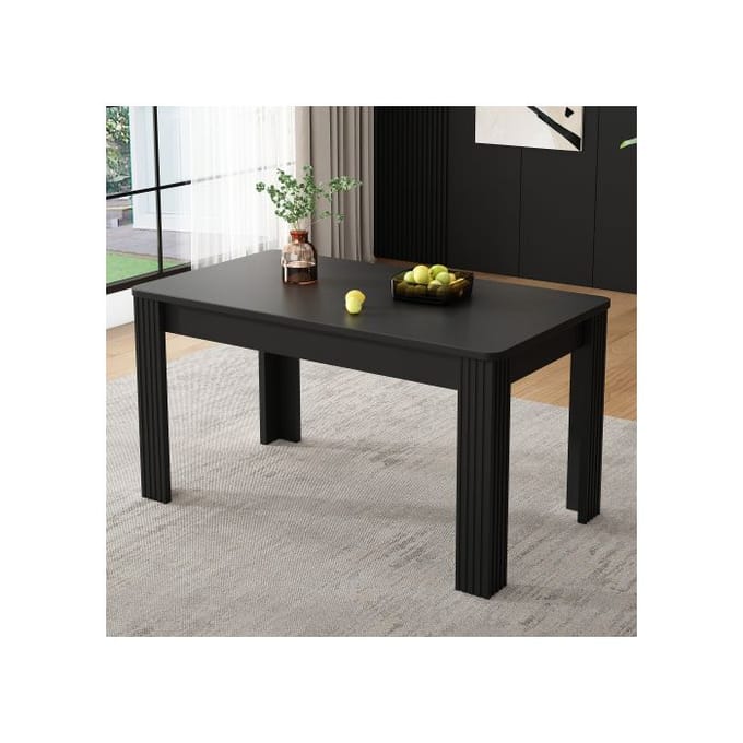 Tables de salle à manger, tables solides, tables à quatre pieds, tables rectangulaires