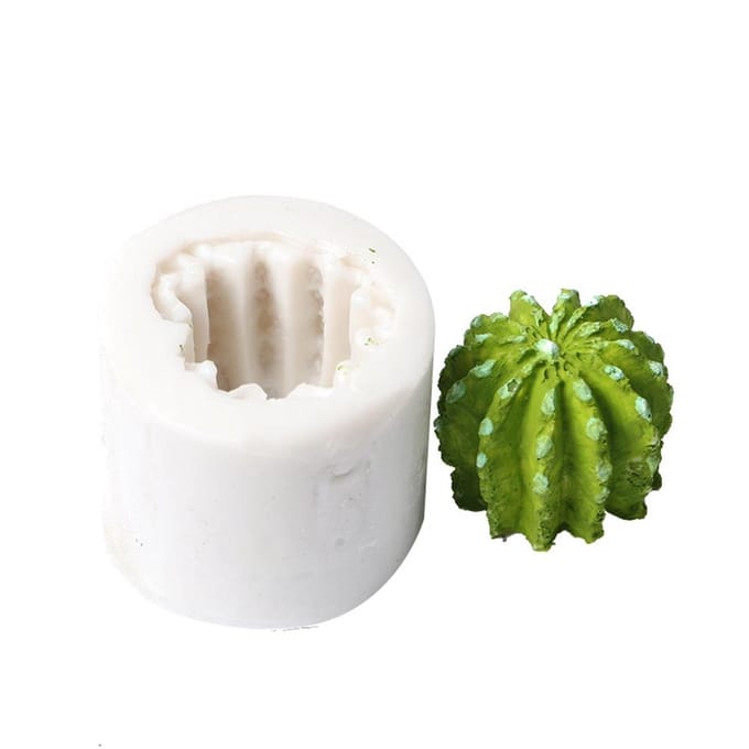 3D DIY Cactusvorm Cake Bakken Koekje Chocolade Suikerpasta Voedsel Siliconen Vorm Bakvorm green