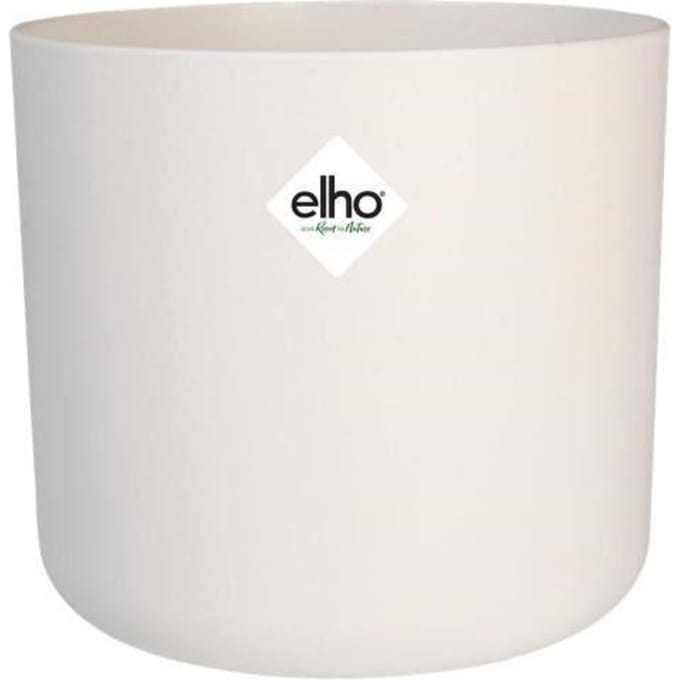 Elho B.for Soft Rond 35 - Bloempot voor Binnen - 100% Gerecycled Plastic - Ø 34.5 x H 32.3 cm - Wit
