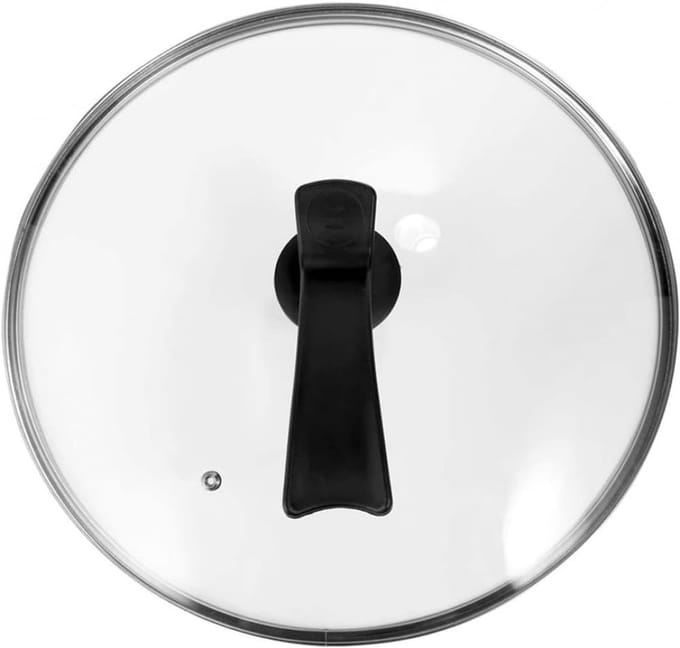 Vervangend Deksel - Glazen Deksel - Koken en Bakken - Gehard Glas - 34 cm - Transparant
