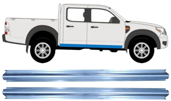 Reparatie dorpel voor Ford Ranger 2006-2012 / Links + Rechts / Set