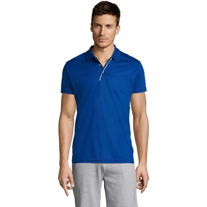 SOLS Heren Performer Sport Poloshirt (Koningsblauw)