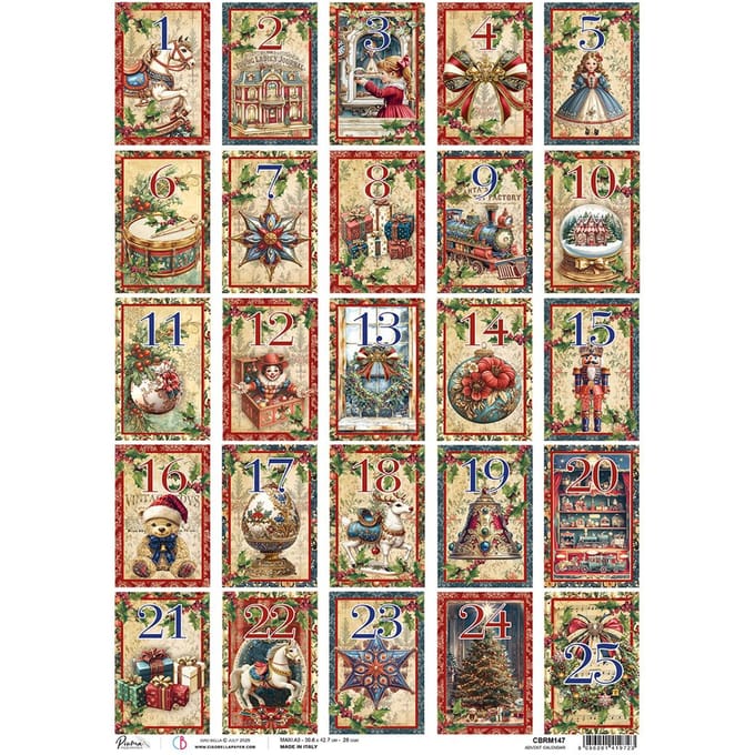 Motief strozijde "Toy Shop - Adventskalender", DIN A3
