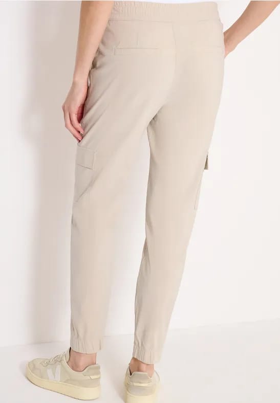 Mid Waist Slim Legs broek in cargo-look