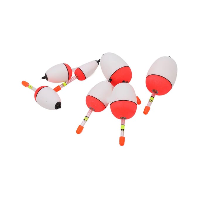 7 stuks EVA lichtgevende boei buis licht stok schuim plastic dobber zeevisserij opvallende dobber white