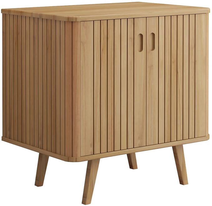 Vente-unique Wastafelmeubel op poten in teakhout - 80 cm - WAMENA