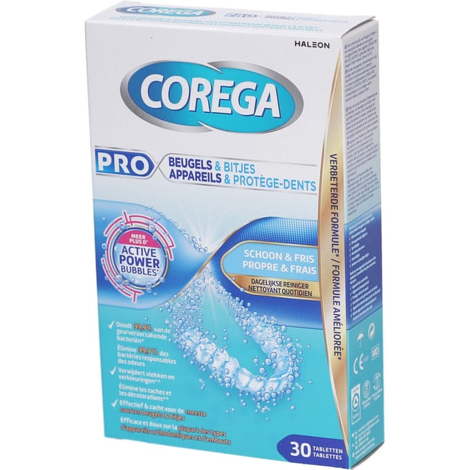 Corega Pro Beugels & Bitjes 30 Reinigingsmiddel