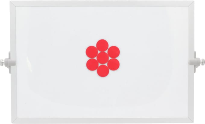 Sam Creative Whiteboard Magneten - Magnetisch Symbool - Cirkel - 2 cm - Rood - 25 stuks - Whiteboard