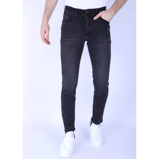 Nette Regular Fit Mannen Stretch Spijkerbroek - DP53 - Zwart