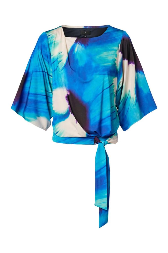 Miley Print Top Blauw / Multi