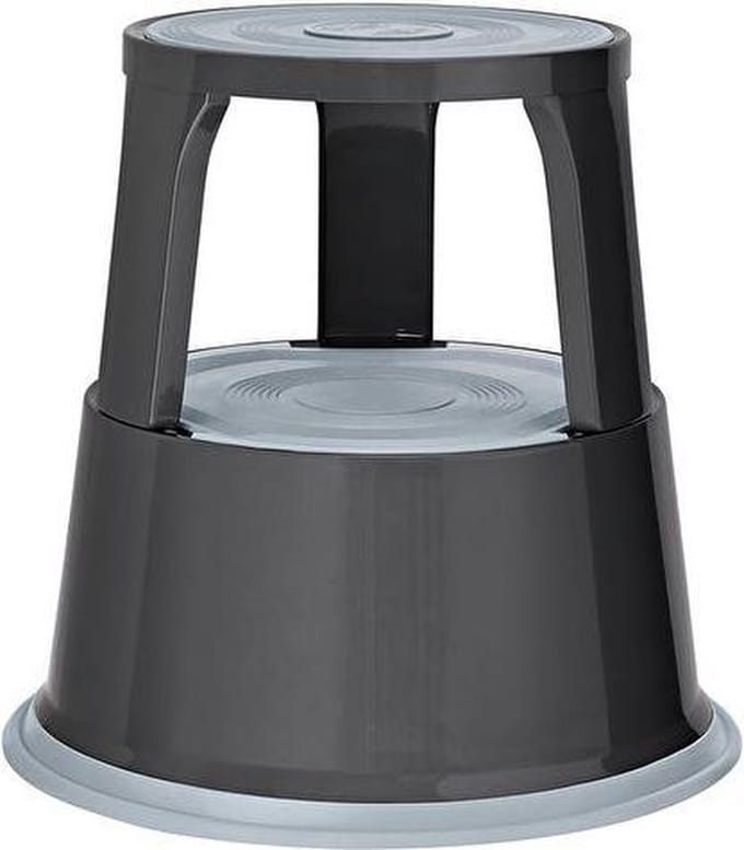 WEDO Rollhocker - Metalen Opstapkrukje - Grey