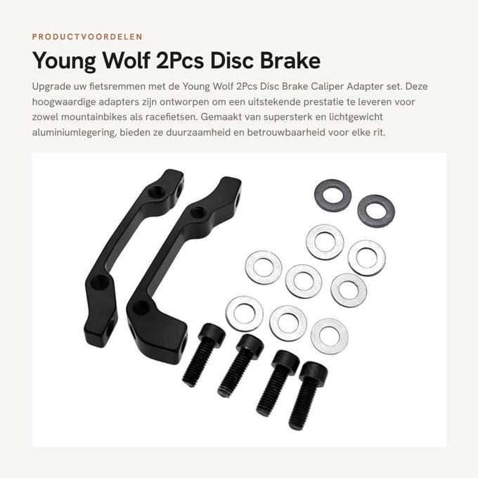 Dailygoods - 2Pcs Disc Brake Caliper Adapter voor MTB en Racefietsen