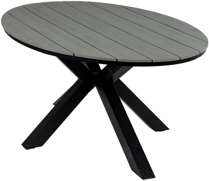 Ovale tuintafel Cyprus 180cm | Grey | Polywood & Aluminium