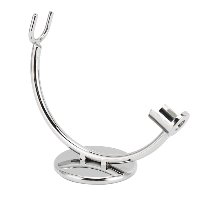 Support de rasoir en acier inoxydable pour blaireau à tête unique, accessoires de sécurité white