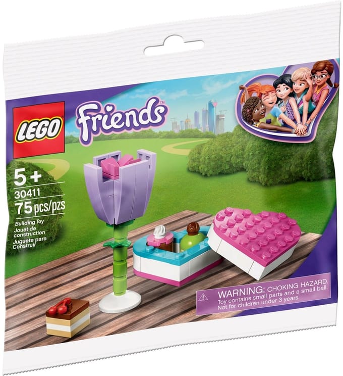 LEGO Friends 30411 Snoepdoos en Bloem (Polybag)