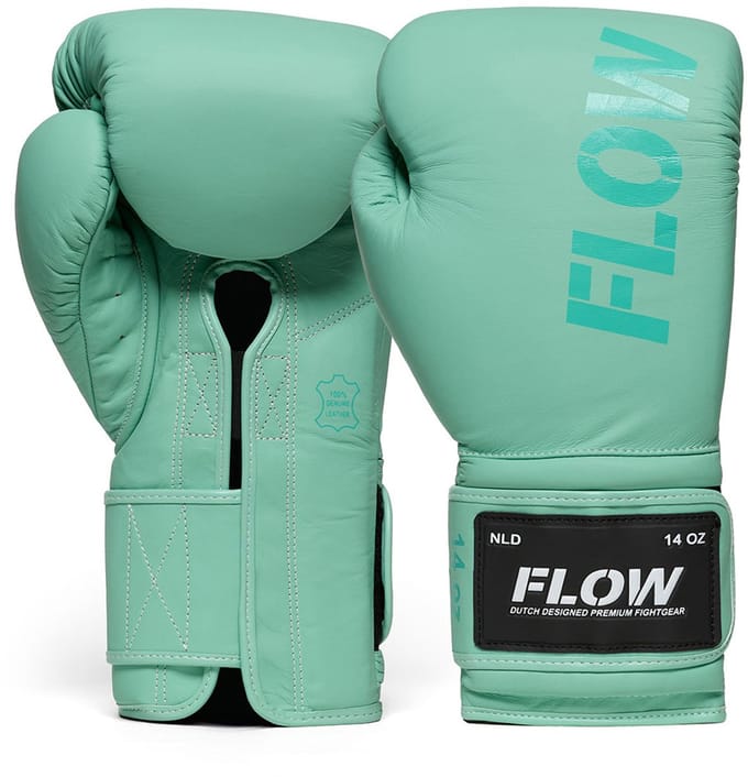 Flow - Challenge Bokshandschoenen - Echt Leer - Lichtgroen 16 oz