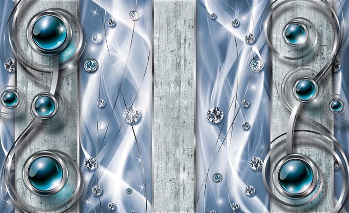 Poster | Blauw | 104 x 70,5 cm